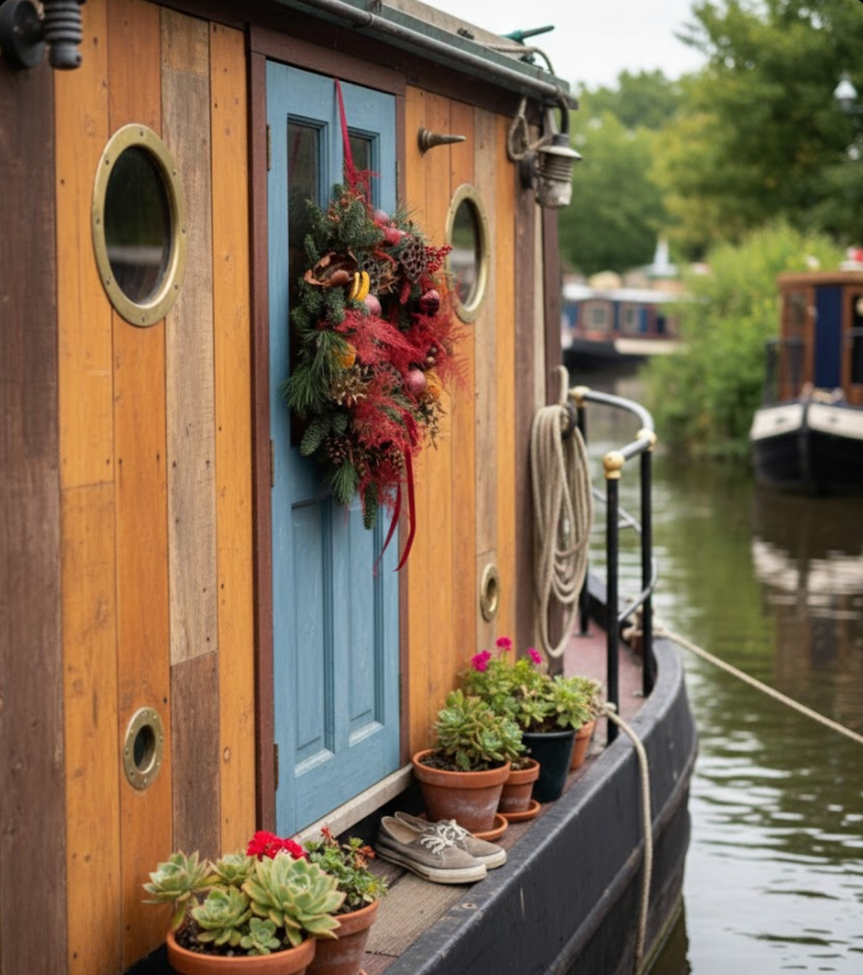 The Scarlett - Whimsical Christmas Wreath