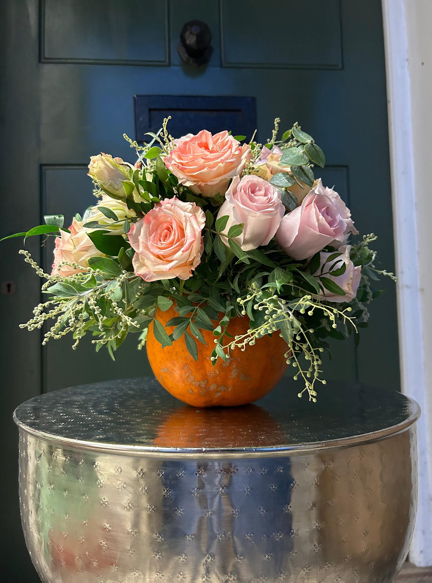 Floral Pumpkin Arrangement
