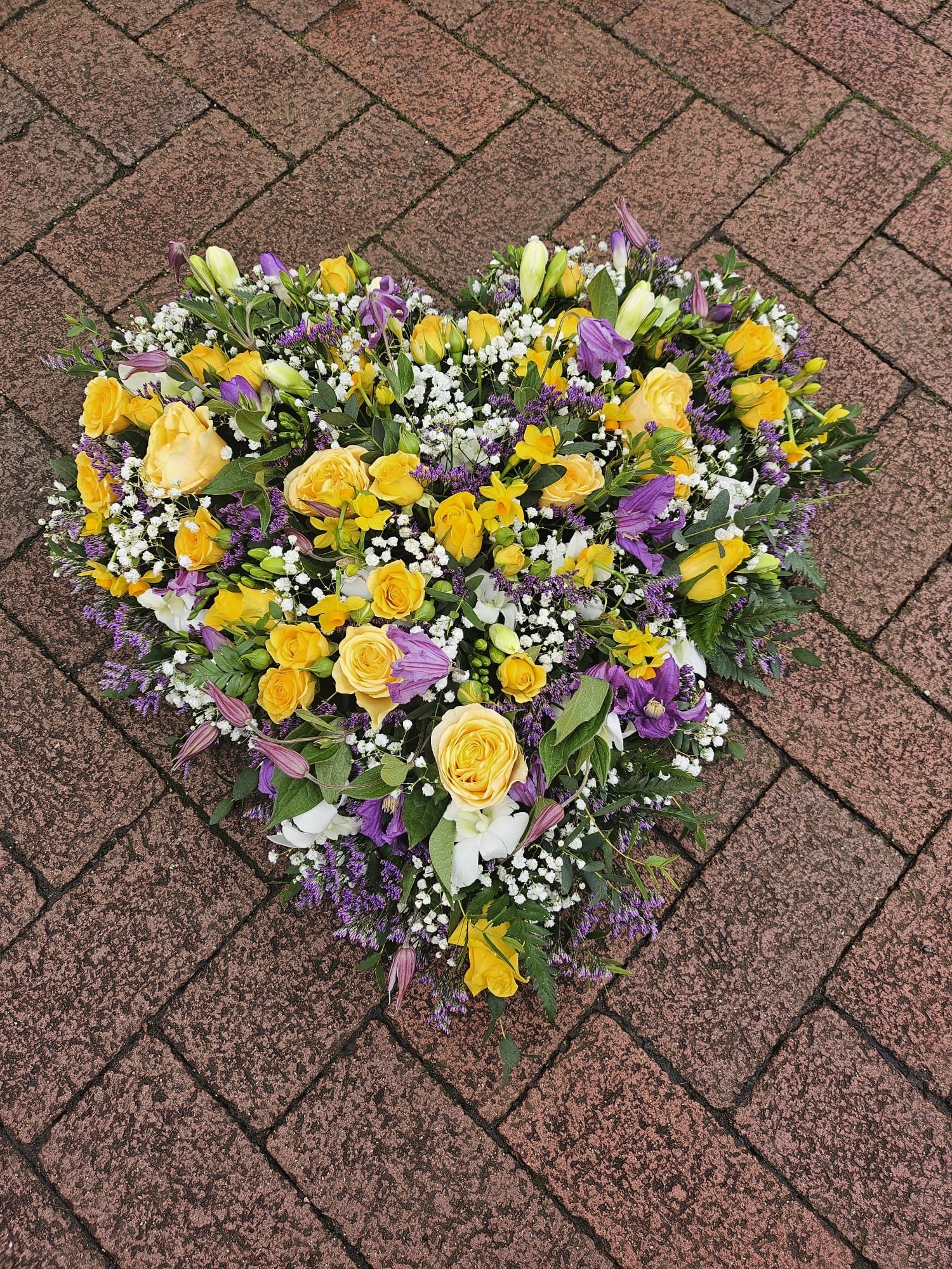 Purples & Yellows Heart Tribute