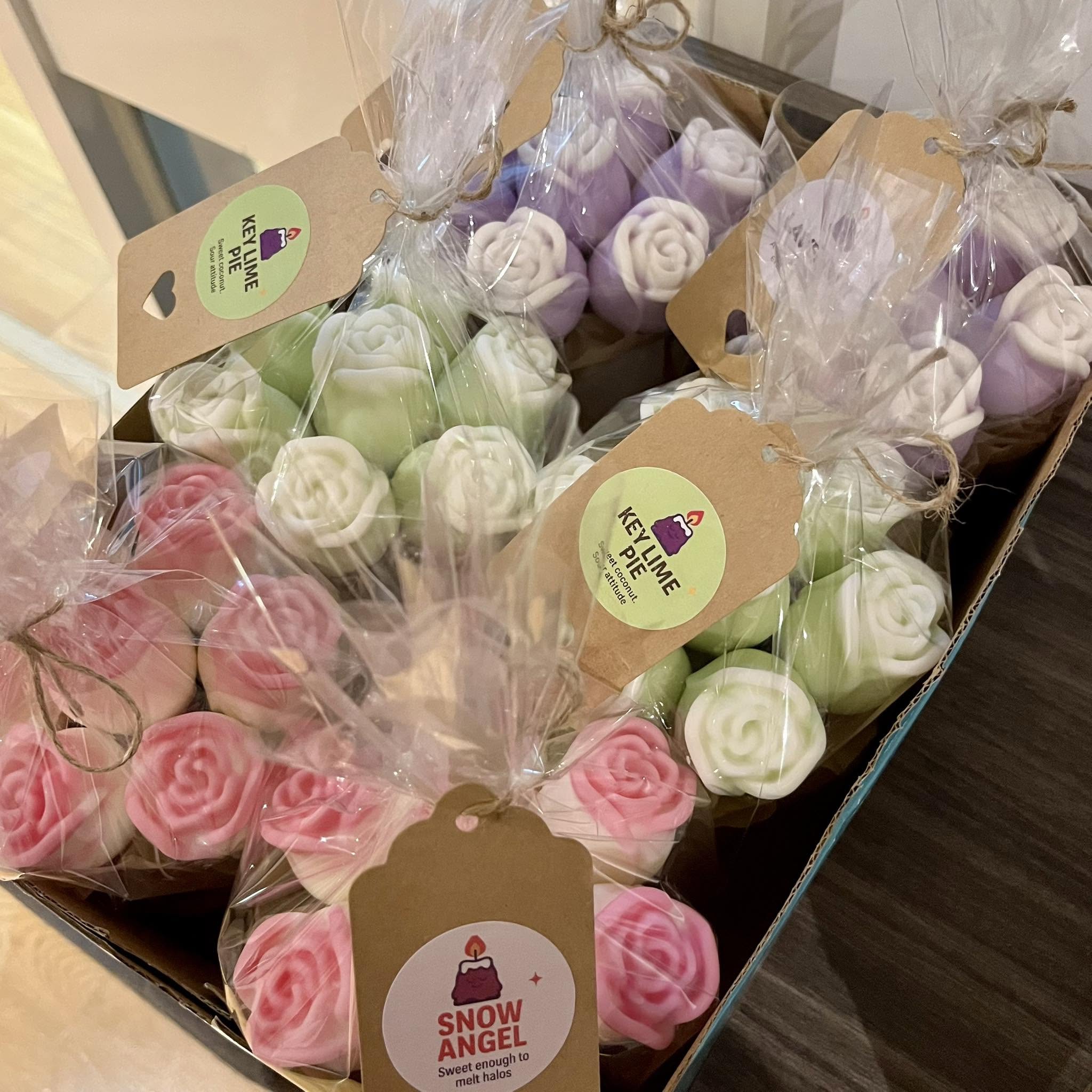 WAXY BEAST Faversham Made Rose Wax Melt Bouquet