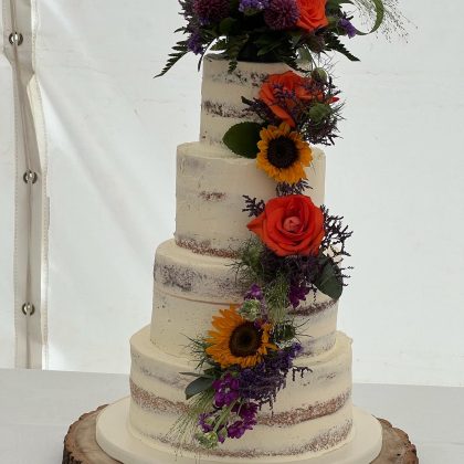 cake dressing flowers