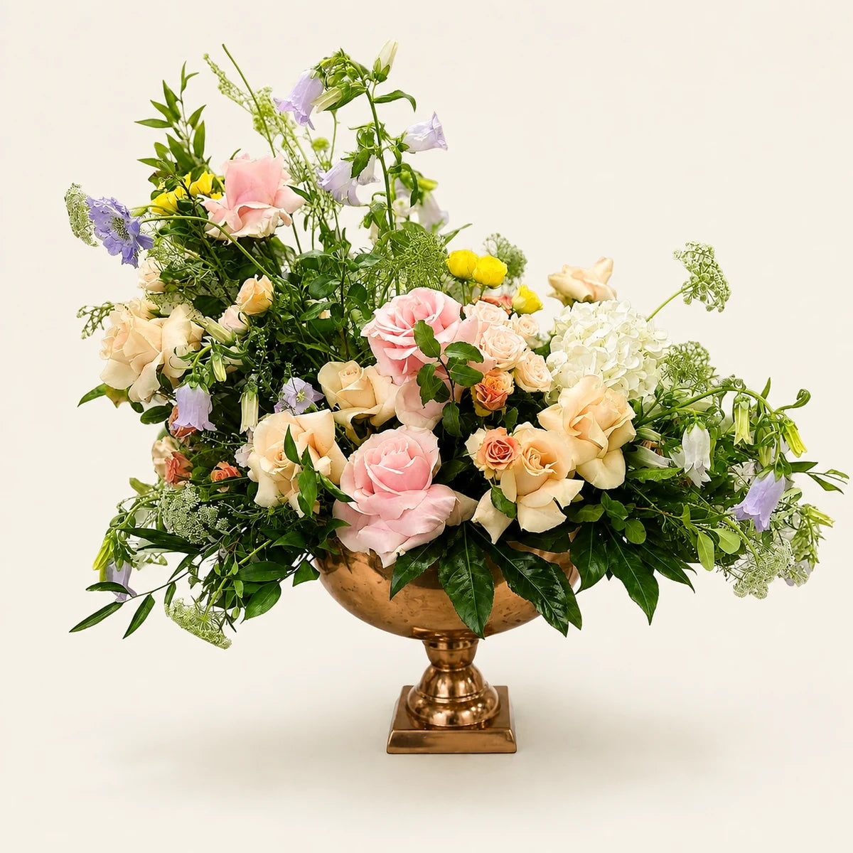 Gold Punchbowl, a handcrafted floral punchbowl arrangement by Lotty's Flowers