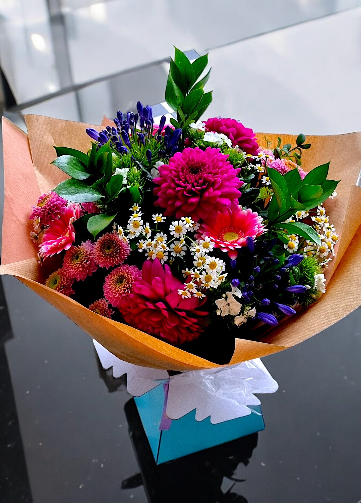 Beautiful Jewell Bouquet in red and green colours