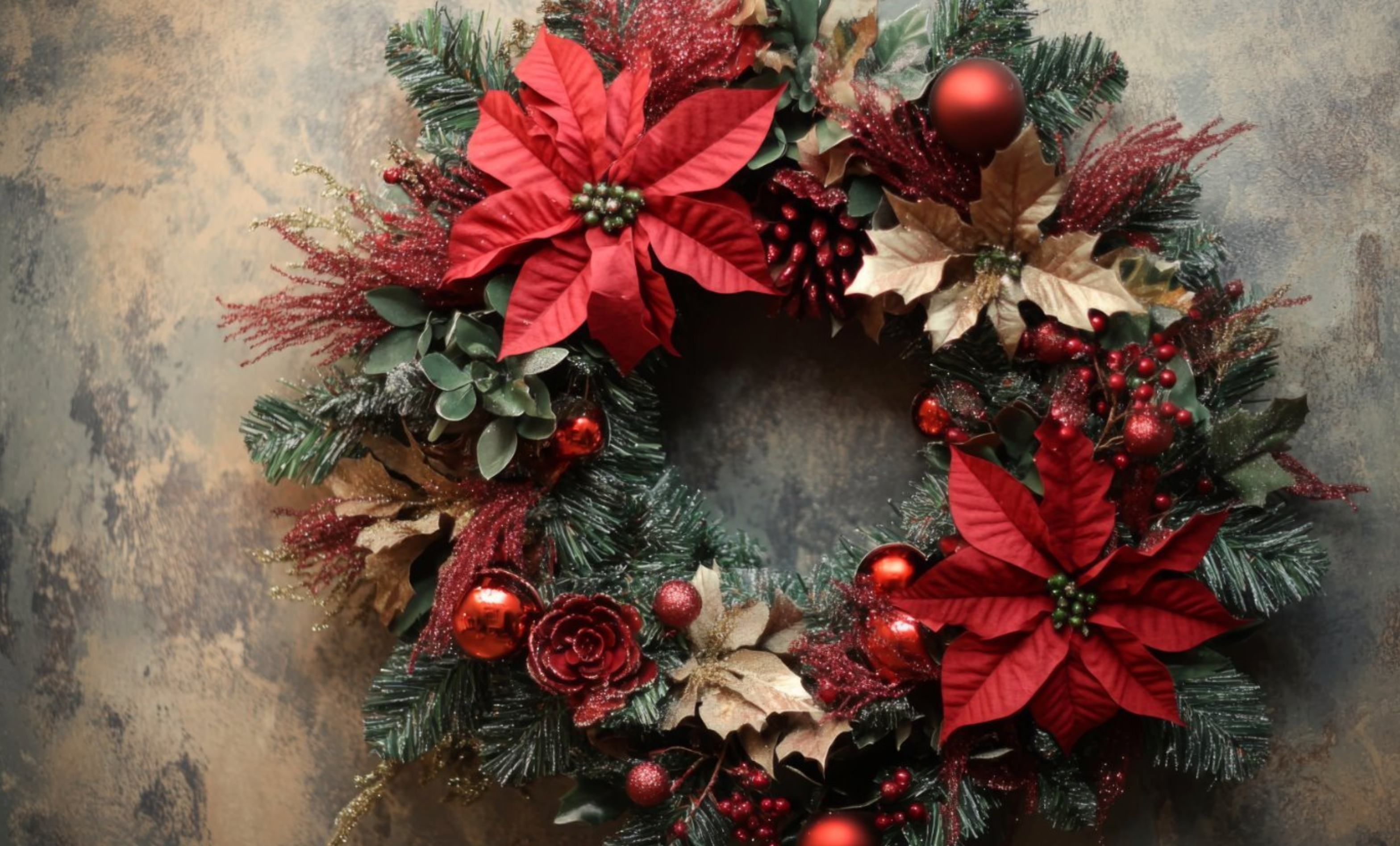 Reds & Pine Wreath