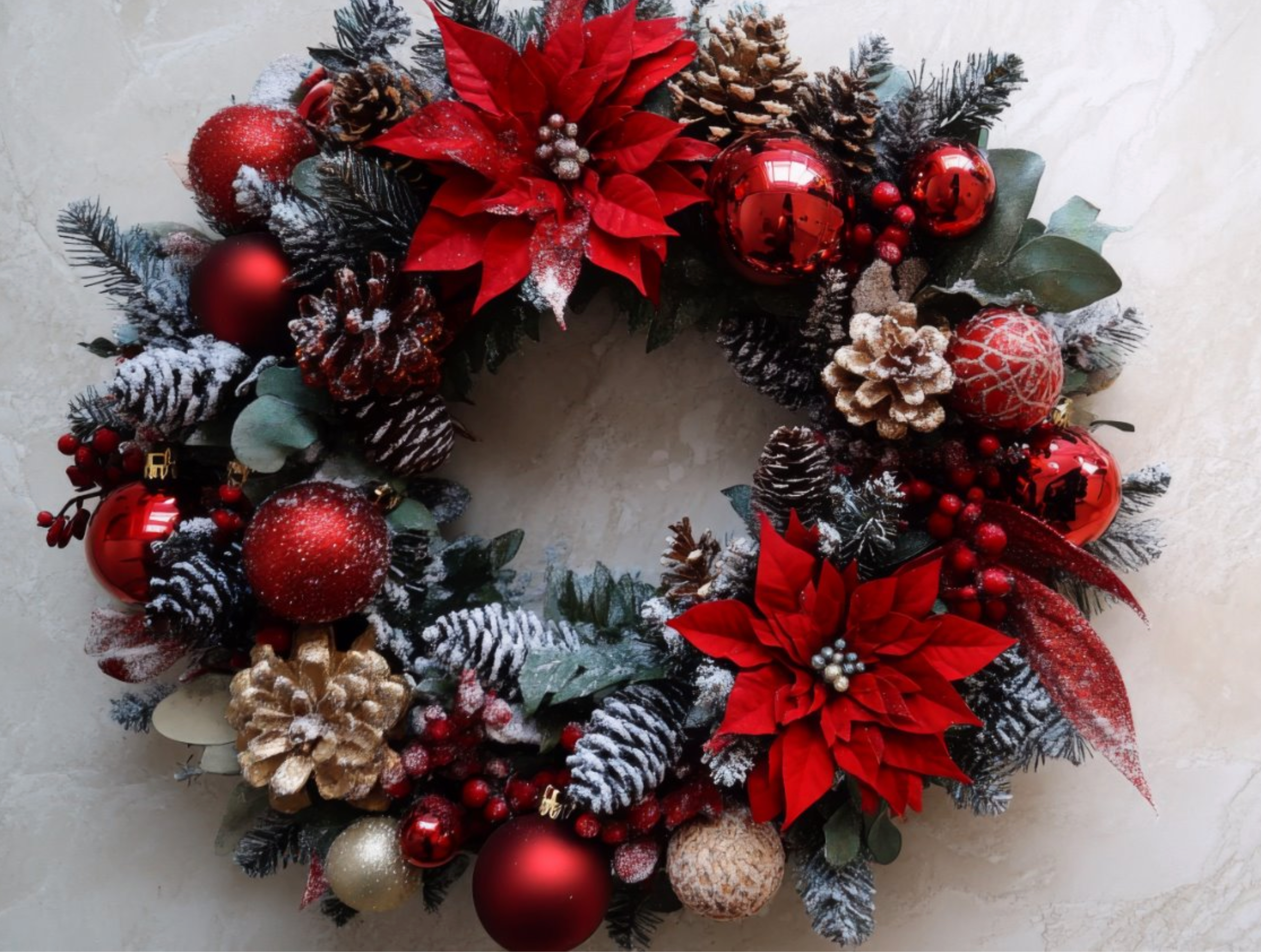 Reds & Pine Wreath