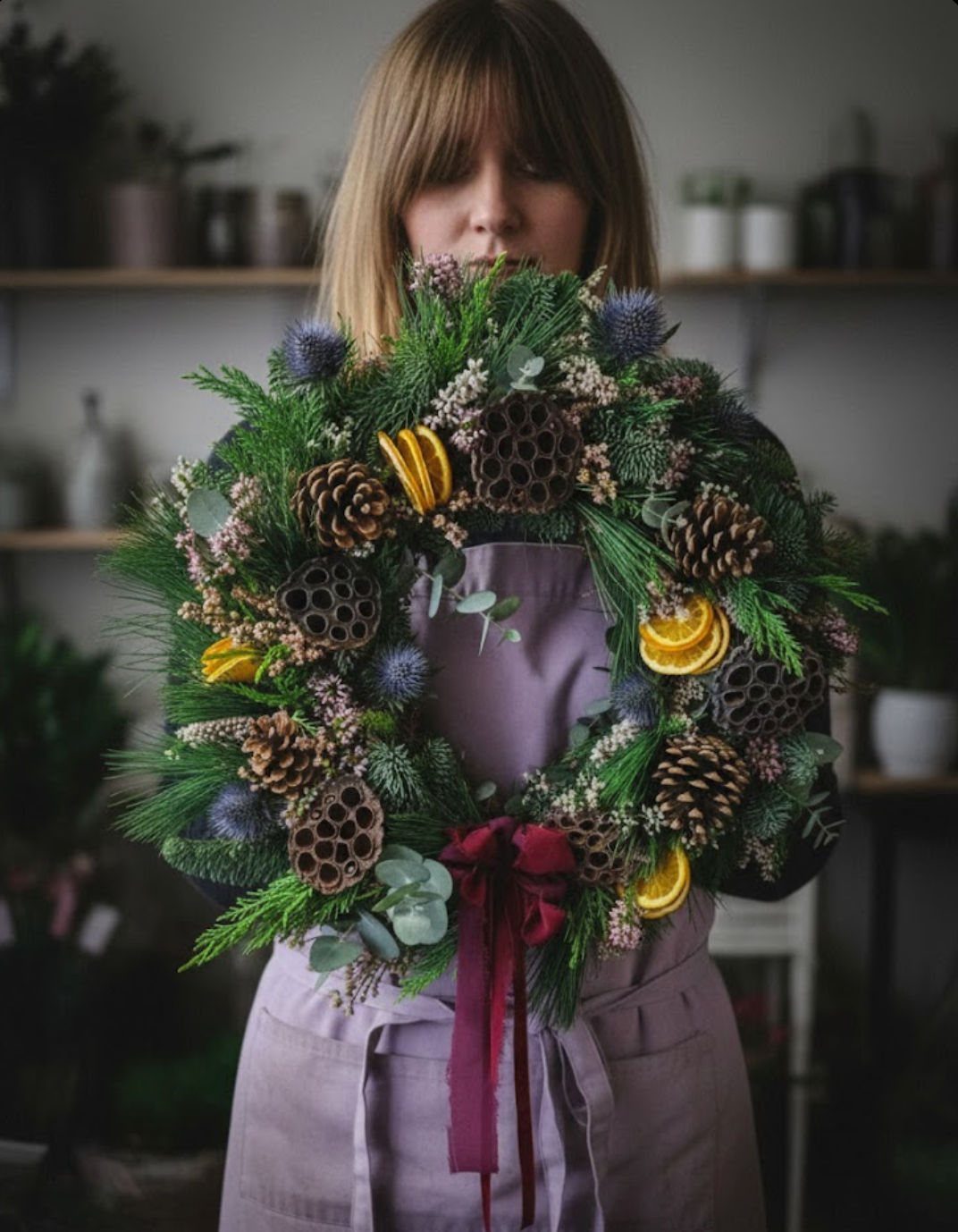 The Bridget - Whimsical Christmas Wreath
