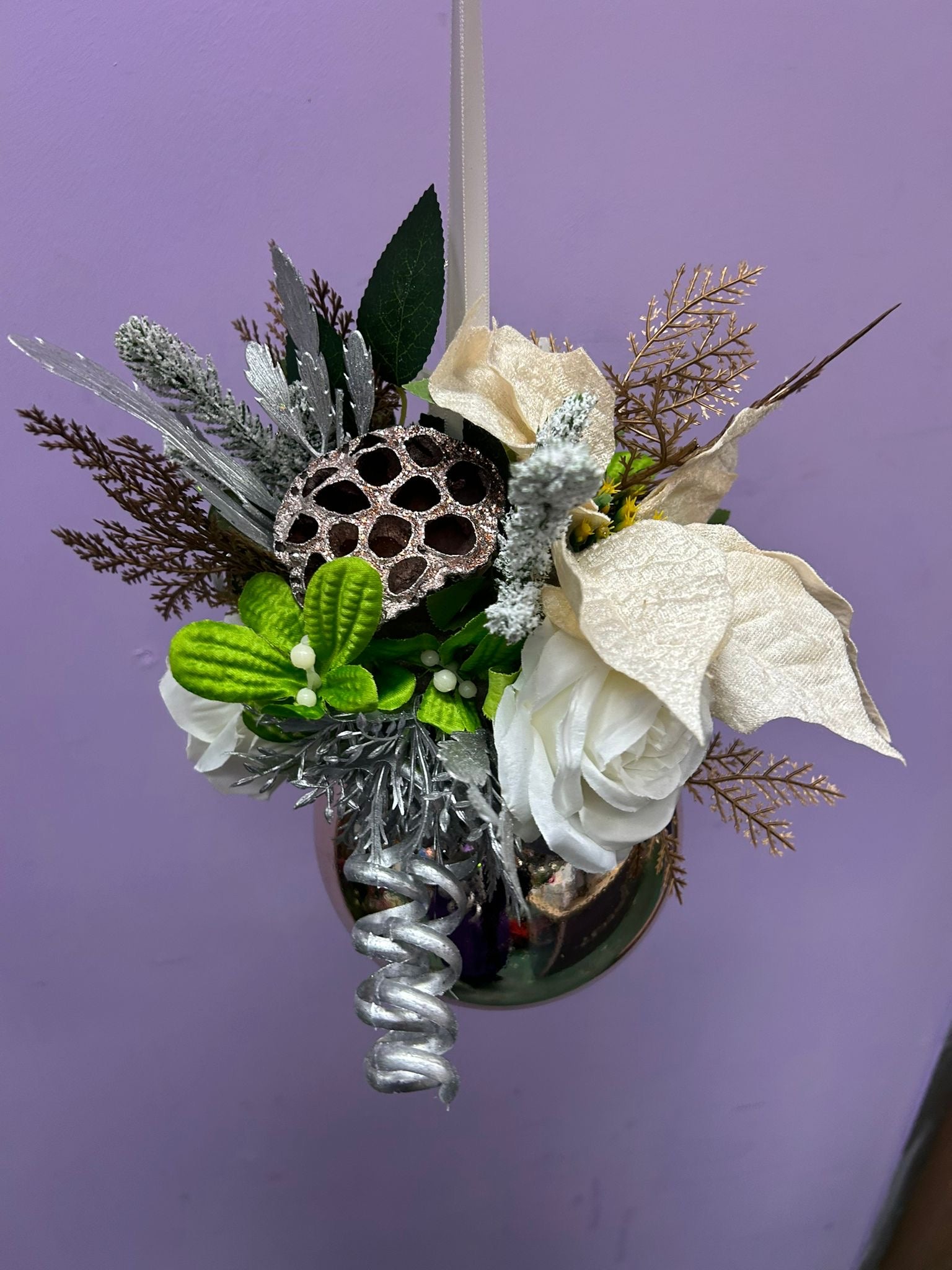 Floral Christmas Bauble