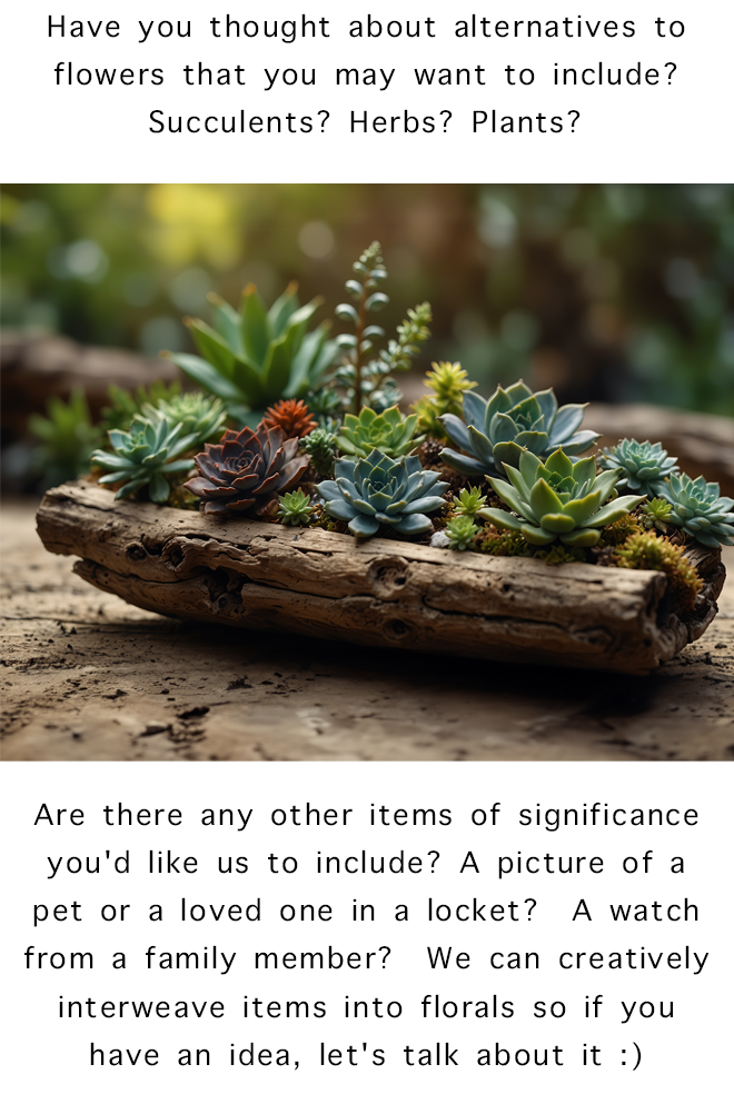 Succulents arranged in a rustic wooden planter