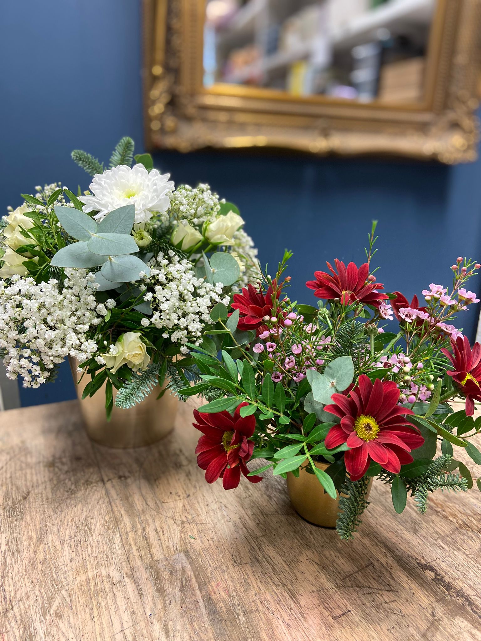 Gold fresh floral Arrangement